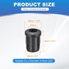 PATIKIL 5mm 発光ダイオードホルダー 40個 プラスチック製ロングLEDホルダークリップ取り付け ブ ラケットソケットキャップ ランプ電球ベゼルマウントパネルLEDディスプレイ用 黒