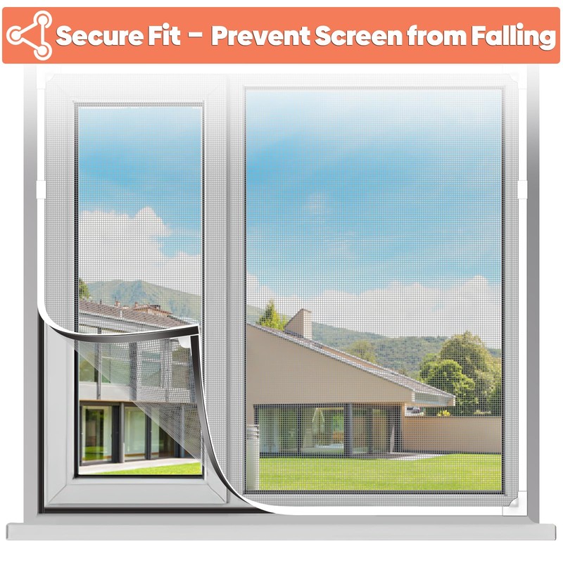 UtauHom DIY Magnetic Window Screen Accessories with 8pcs Window Screen