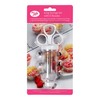 Tala Icing Syringe Set with 6 Nozzles,White,Icing Syringe with 6