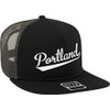 NOFO Clothing Co Portland Script Baseball Font Snapback Trucker Hat,