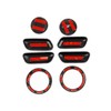 Fewshaw Carbon Fiber Style Seat Adjustment Button Cover Trim for