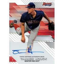 2017 Bowman's Best Refractor Baseball #B17-TH Tanner Houck Certified Autograph Pre-Rookie Card