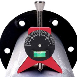 Pipe Center Finder, Pipe Marker Centering Tool, Pipefitter Tools with Magnetic Centering Head, Y Shaped, Pipe Fitting Tools with Adjustable Scale Bubble Level Protractor