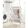 SONGMICS Foldable Clothes Drying Rack, Laundry Drying Rack, Clothes Airer,