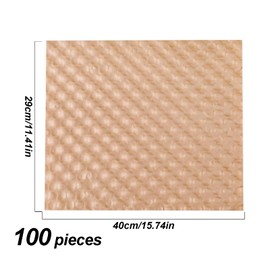 100 Sheets of Paper Bubble Wrap 29 x 40 cm, Environmentally Friendly Upholstery Film, Packing Paper, Packaging Materials for Shipping, Packaging and Moving Sustainable