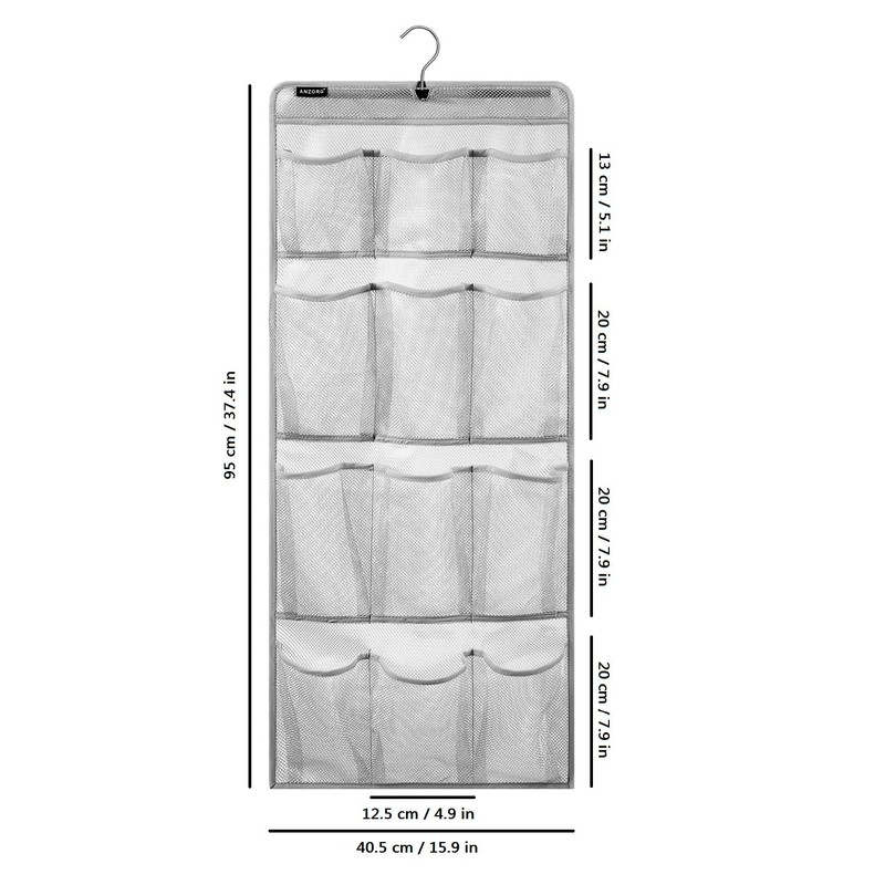 ANZORG Mesh Shower Organizer Hanging Caddy Quick Dry Bathroom Storage