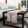 Cherry Blossom Table Runner 36 Inches Long Cotton Linen Tablerunner