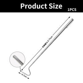 KinetiCore Extendable Snake Capture Hook, Stainless Steel Telescoping Snake Catcher Reptile Capture Hook for Reptile Catching Controlling Moving Small Animals