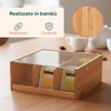 Avilia Organizer Bambù 6 Scomparti Porta Tisane e Capsule Caffè
