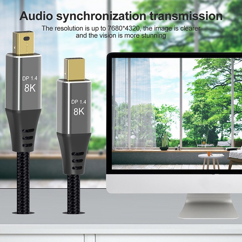 2M MINI DP to MINI DP 8K 60Hz/4K 120Hz HD