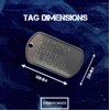 Klaus Hargreeves 'Number Four' Umbrella Academy Military Dog Tags -