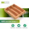 Unibambou Bamboo Utensil Drawer Organizer, Silverware Tray Organizer, Kitchen Drawer