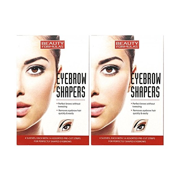 112 x Eyebrow Shapers Pre-Cut Strips (Assorted Sizes) Eyebrow Wax Strips