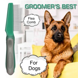 UrbanX Best fine-toothed Flea Comb for Australian Shepherd and Other Large Size Herding Dogs Dogs Coat Type