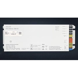 Eldoled SOLOdrive 1061/S 1050MA LIN, Solodrive AC, 100W, 0-10V, 1 control channel, constant current, 4x 57V outputs, side feed, square metal, SL1061S1 1050MA LIN, *223PP0