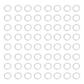 Shapenty 1350PCS Open Jump Rings Connectors Bulk Iron Jewelry Finding Rings for DIY Charm Craft Making Supplies Earring Necklace Bracelet Choker Key Chain (Silver, 6mm)