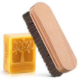 Saillong Football Prep Kit for Improved Football Grip Brush and Wax Kit for Leather Football Conditioning Kit Football Mud Kit for Training Game Footballs Accessories for Youth Adult (Brown Bristles)