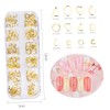 Vaguelly Nail Art Charms Metal Rivets DIY Fingernail Decorations Easy