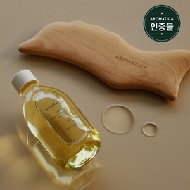 Aromatica body oil 100ml (Choose 1 serenity/embracing/awakening/circulating) + body gua sha / 아로마티카 바디오일 100ml (서렌/임브레이스/어웨이크닝/서큘레이팅 택1) + 바디괄사