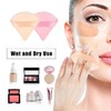 Pack of 12 Triangle Makeup Powder Puff Face Sponge Powder