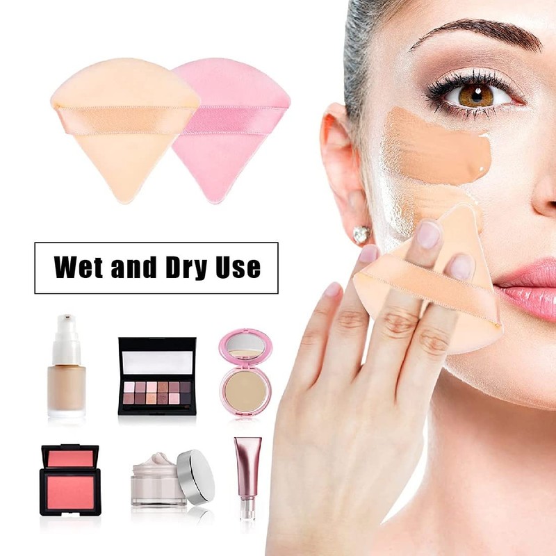 Pack of 12 Triangle Makeup Powder Puff Face Sponge Powder
