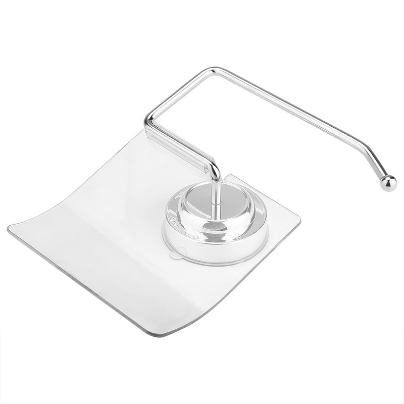 Waterproof Toilet Paper Holder Suction Cup Installation Home Hotel Bathroom