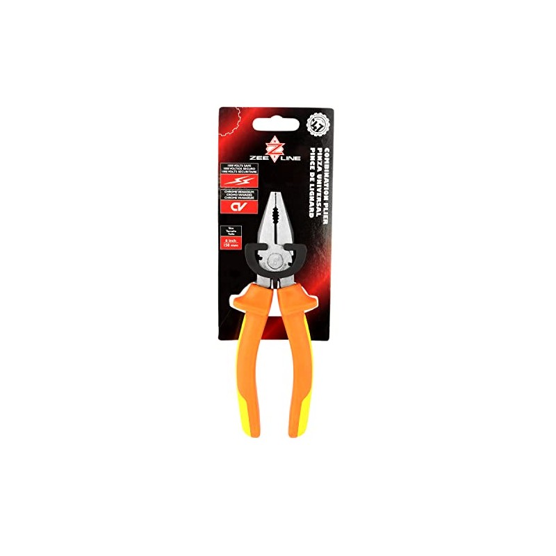 ZEELINE BY MILTON ZECPL-1006 Insulated Combination Plier 6-inch for EV/Hybrid