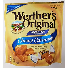 Werther's Original Sugar Free Chewy Caramels, 7.7 oz., Individually Wrapped