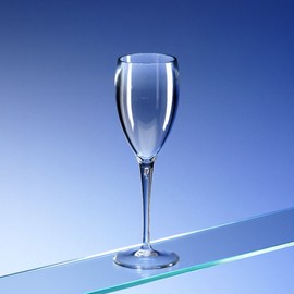 Premium Unbreakable Polycarbonate Champagne Flutes. Set of 6 with 4 x AIOS Coasters. Ideal for Picnics, Festivals, Camping/Glamping, Barbecues. Dishwasher Safe.