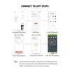 Smart Electric Thermostat White Programmable WiFi Thermostat with Temperature Humidity