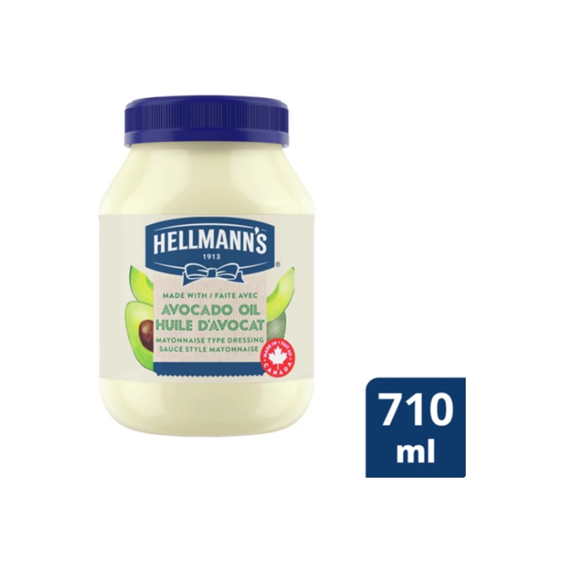 Hellmann's Avocado Oil Gluten-Free Mayonnaise 710ml (2 Pack)