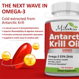 Milania Aceite De Krill Antrtico 120 Softgels                                                                                                         