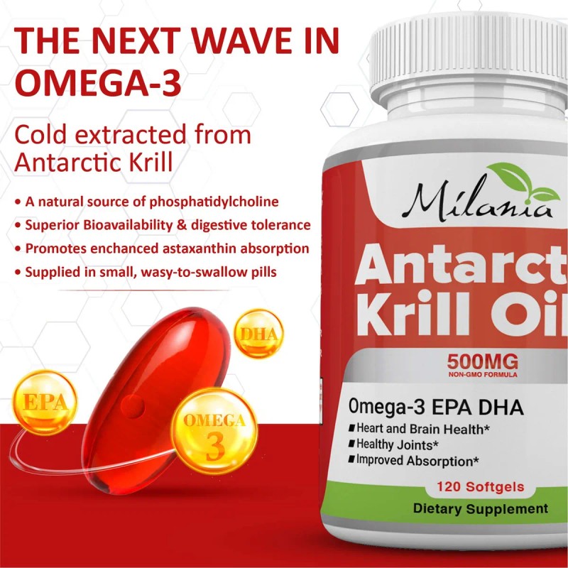 Milania Aceite De Krill Antrtico 120 Softgels