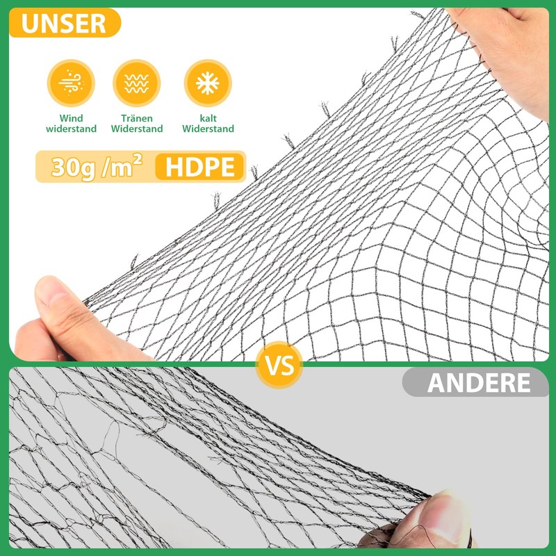 Pond Net, Bird Protection Net, Pigeon Net for Garden, 12
