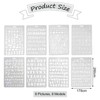 8 Pieces Alphanumeric Template, Reusable, Drawing Template, DIY Craft Accessories,