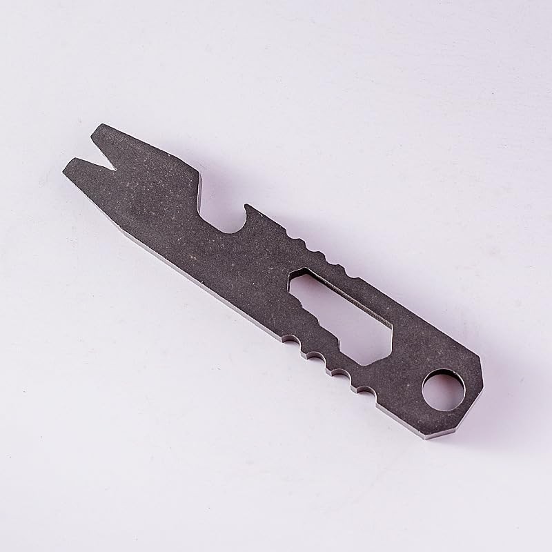 Micro Wrench Multi-Tool, Stainless Steel Construction, For Keychain, Auto, Camping,