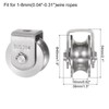 uxcell 2 Pcs U Groove Wheel Pulley 304 Stainless Steel,