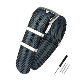 WOUKUP Premium Weave Nylon Watch Band 20mm 22mm Replacement Military Watch Straps for Men