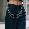 Multi Layer Pants Chain, Stylish Star Silver Jeans Chain with