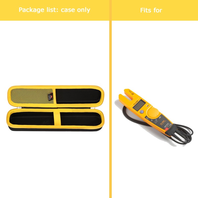 FBLFOBELI Hard Carrying Case for Fluke T5-1000/T5-600/T6-1000/T6-600 Electrical Voltage, Continuity