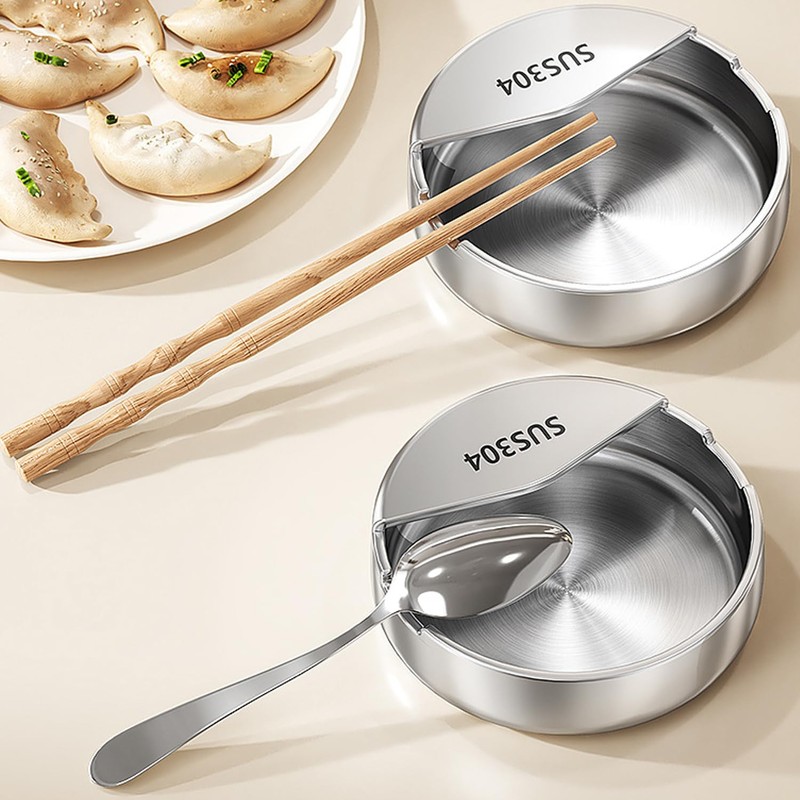 Serlife Soup Spoon Tray, Cooking Spoon Rest 304 SUS Spoon
