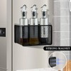 Culinavog Magnetic Shelf, Spice Rack, Magnetic Fridge Shelf, Kitchen Organiser,