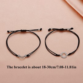 Friendship Bracelets, Couple Bracelets, Gifts for Sisters, Best Friends, Friends and Girlfriends, 2 Hand Paired Bracelets, Nickel nylon