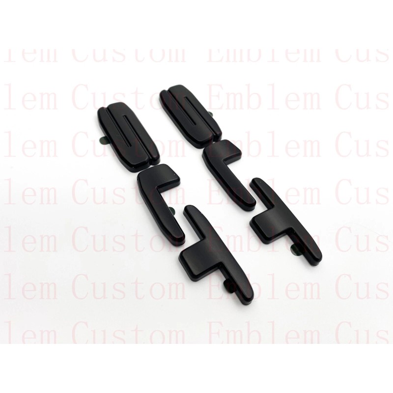 PAINT 5PCS Matte BLACK EMBLEM For 2020-2023 GMC ACADIA BLACK
