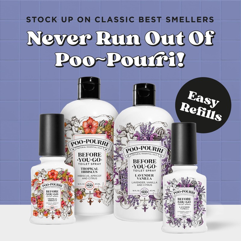 Poo-Pourri Lavender Peppermint Before-You-Go Air & Toilet Spray 16fl oz