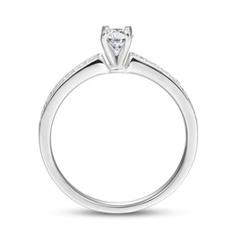 BONLAVIE Women's Ring 925 Silver Round Cut 4 Claw Setting 5A CZ Stones Camouflage Protection & Nickel Free Engagement Ring Size J 1/2 to Z, Non-precious metal, Cubic Zirconia