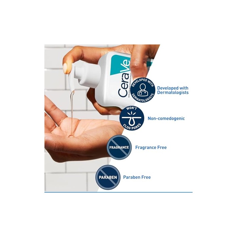 Cerave Limpiador Jabón Espuma Limpiadora Acné Control Imperfecciones Espinillas Pieles