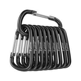 Pullther Carabiner, Large, Ultra Lightweight, Rust-free, Stylish, Outdoor, Guy Rope, Carabiner, High Strength, Fishing 10 Pieces