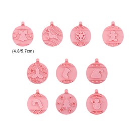 Jagowa 8PCS Christmas Cookie Cutter Set Christmas Decoration Snowflake Christmas Tree Reindeer Santa Claus Snowman for Christmas Baking(Style C)