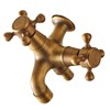 Fermore 2 Outlet Faucet Replacement Antique Brass Retro Distribution Faucet